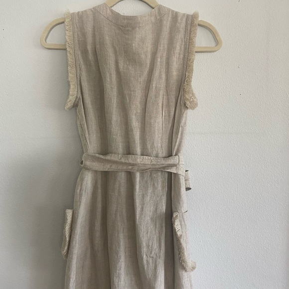 J Crew raw hem linen maxi dress - Picture 8 of 8